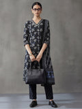 Floral Embroidered Straight Kurta & Trousers Sets