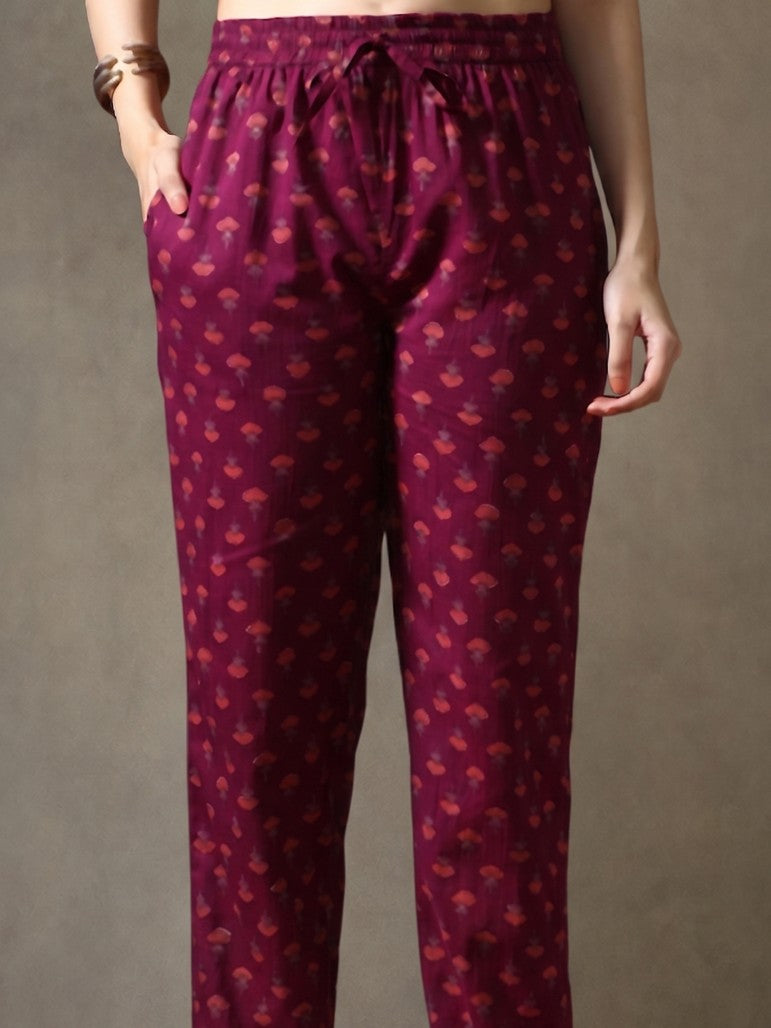 Floral Printed Straight Kurta & Palazzos Sets