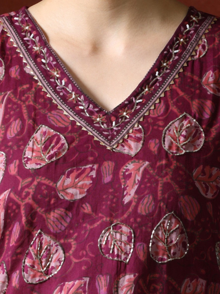 Floral Printed Straight Kurta & Palazzos Sets