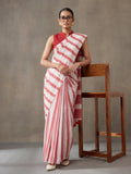 Striped Pure Linen Saree with Unstiched Blouse