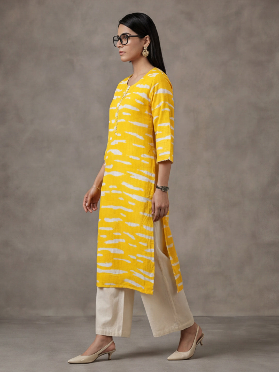 Floral Printed Straight Kurta