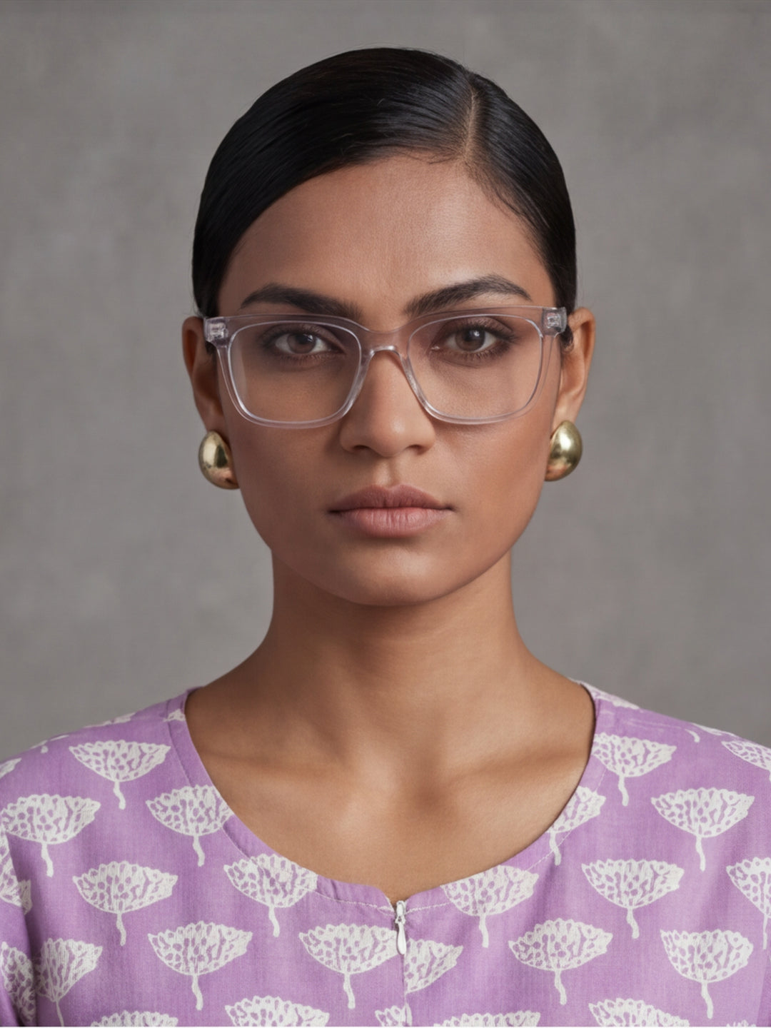 Floral Printed A-Line Panelled Ethnic Dress