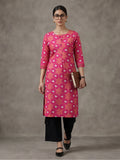 Floral Printed Straight Kurta