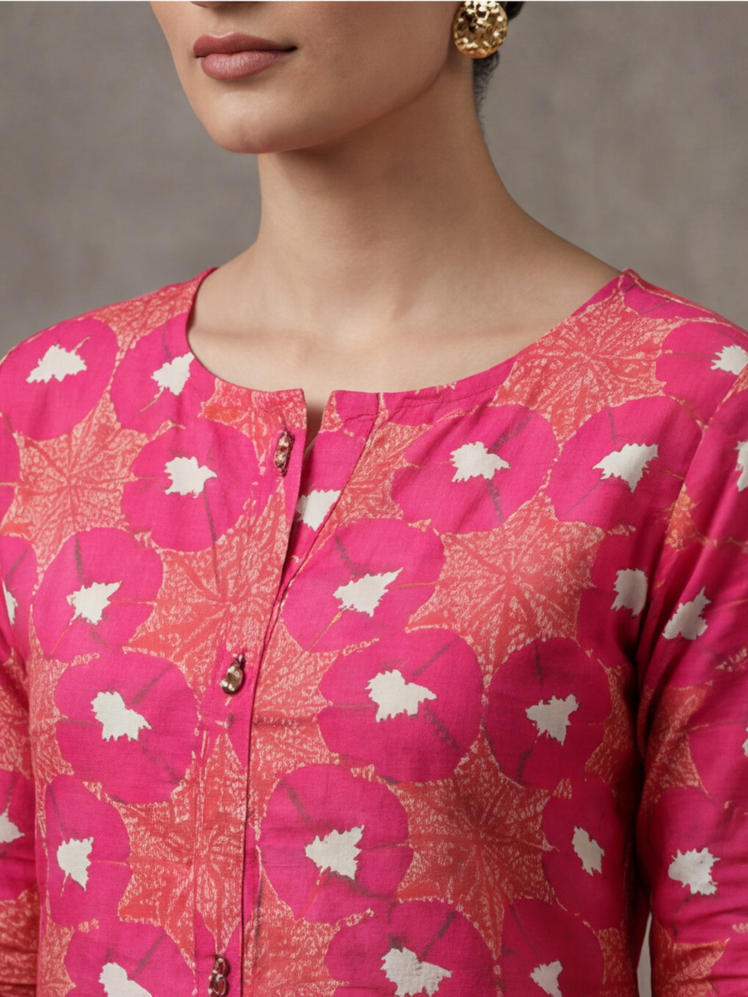 Floral Printed Straight Kurta