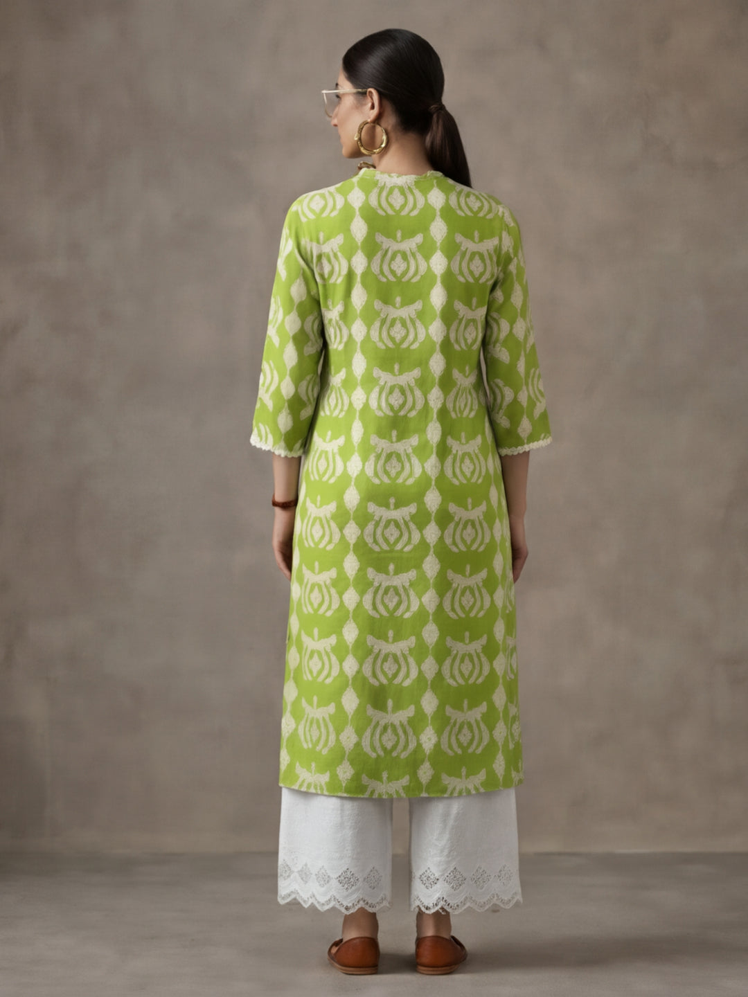 Floral Printed Straight Kurta