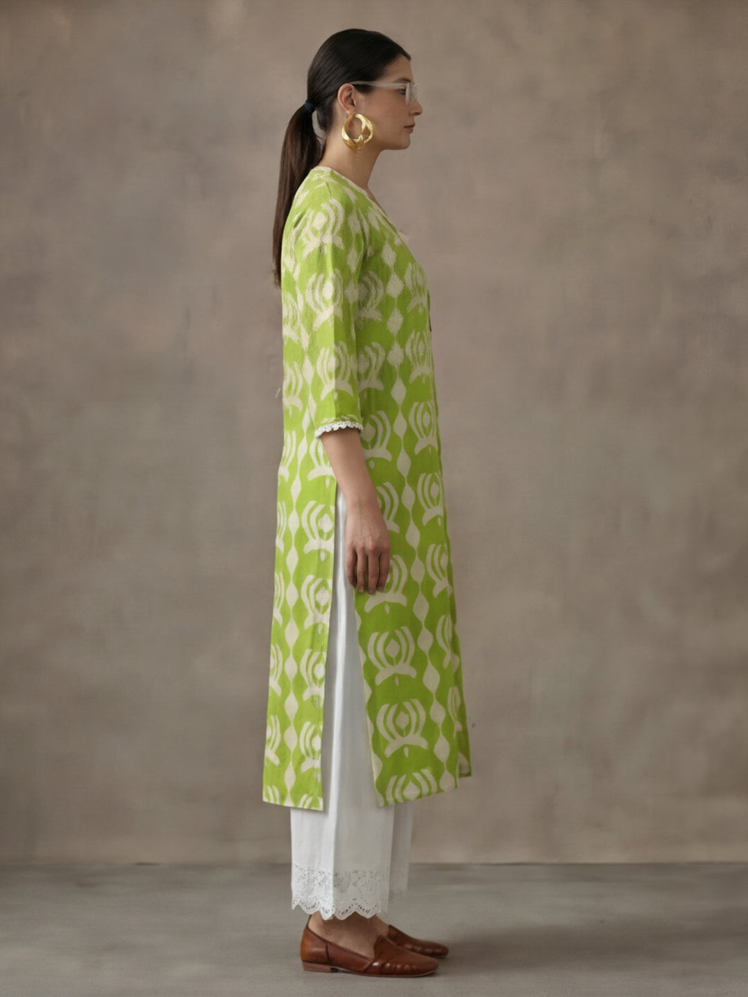 Floral Printed Straight Kurta