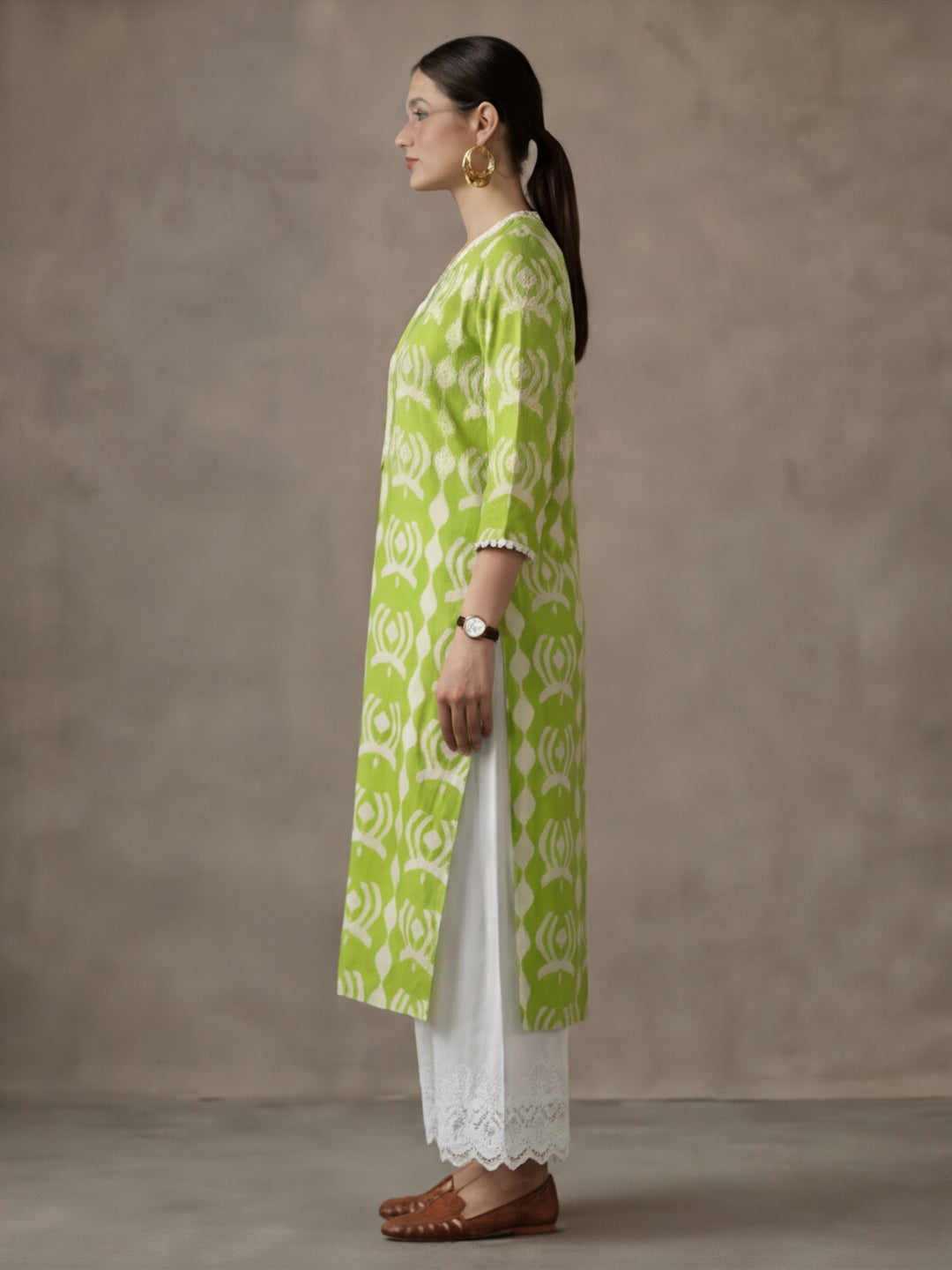 Floral Printed Straight Kurta