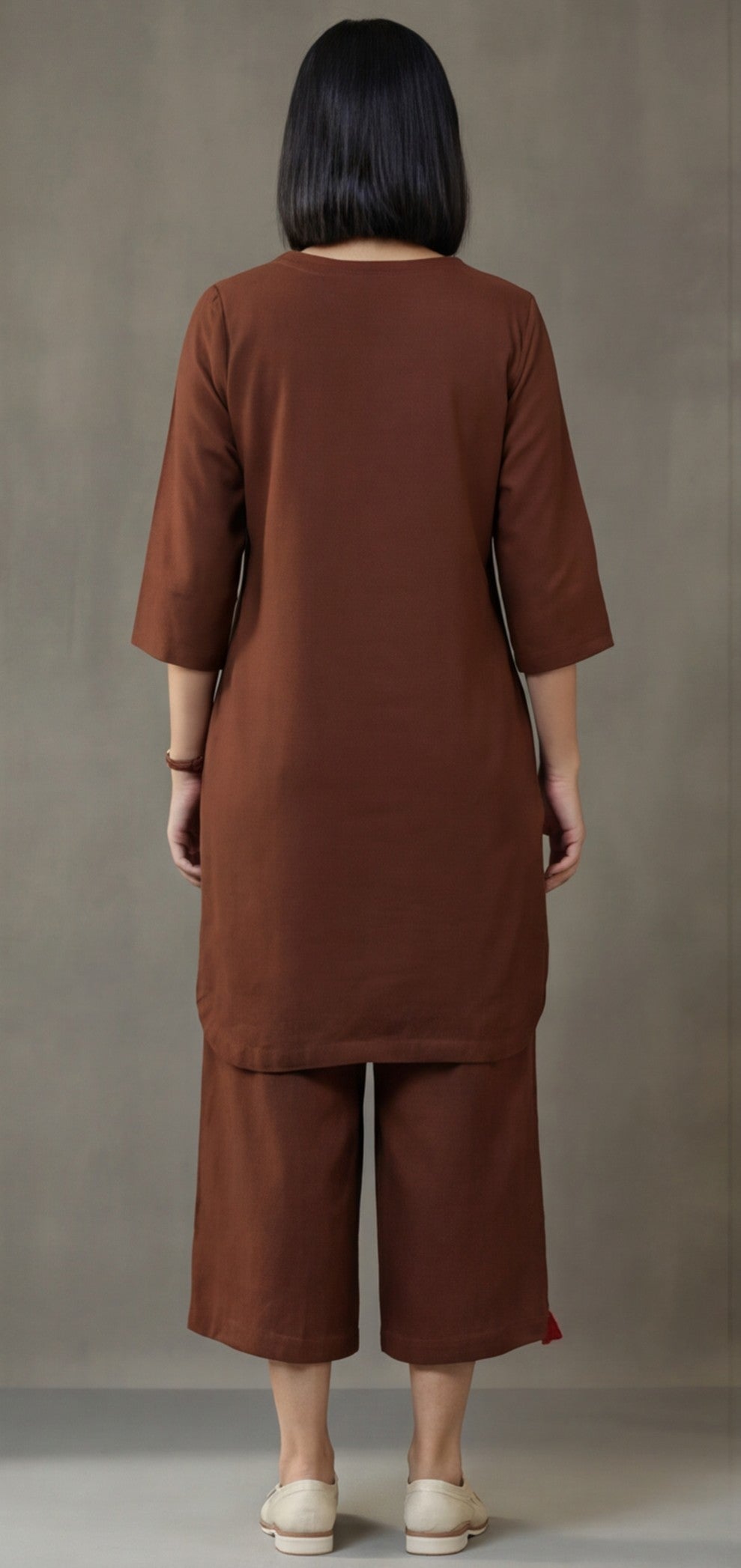 Pure cotton Solid kurta sets with palazzo