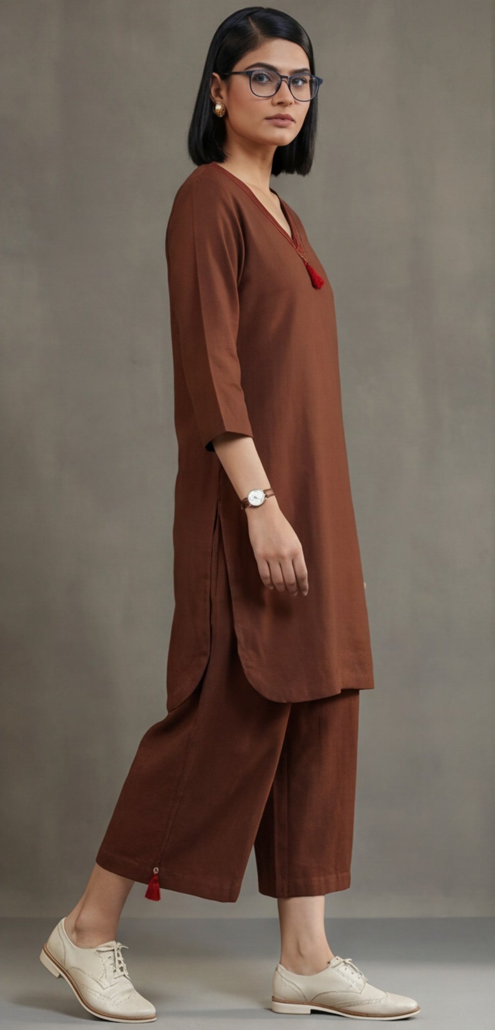 Pure cotton Solid kurta sets with palazzo