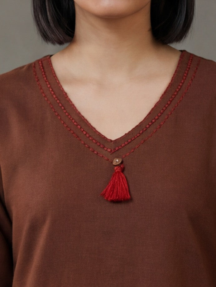Pure cotton Solid kurta sets with palazzo