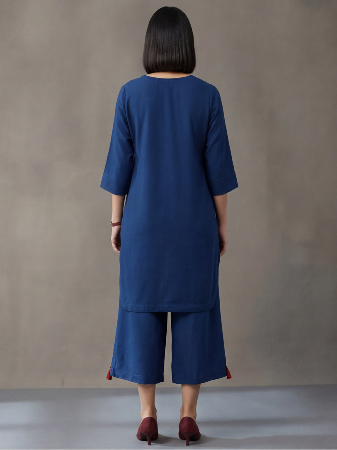 Pure cotton Solid kurta sets with palazzo