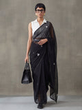 Floral Pure Georgette Saree with Unstiched Blouse