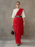 Floral Pure Georgette Saree with Unstiched Blouse
