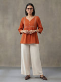 Printed Cotton Blend Sweetheart Neck Kurti