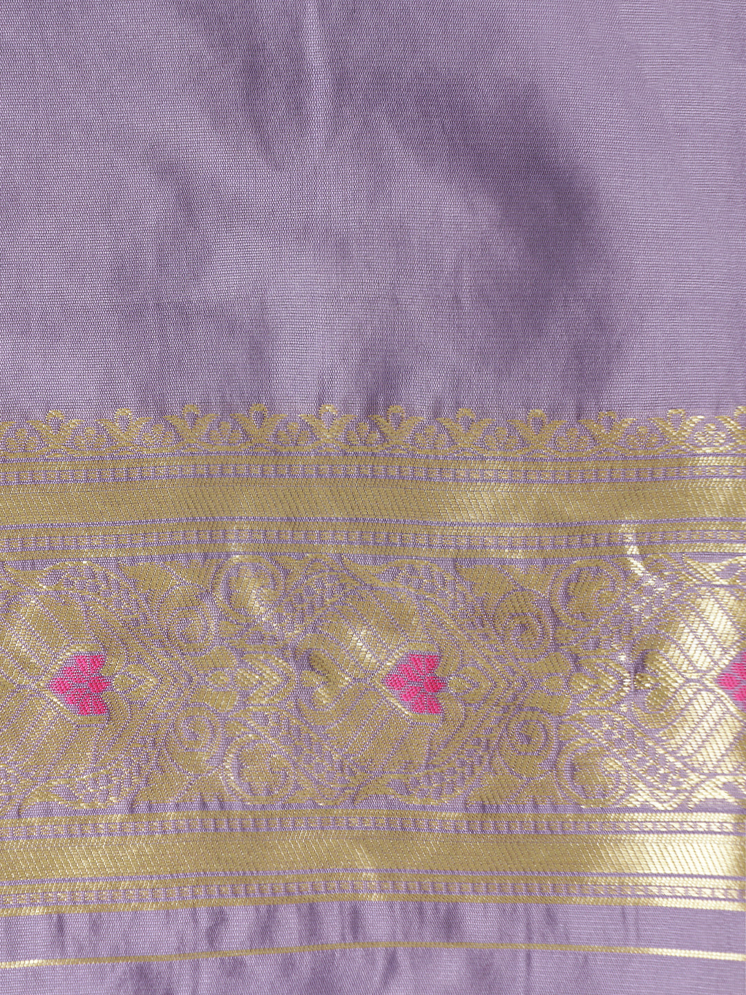 Lavender Zari Woven Heavy Banarasi Saree