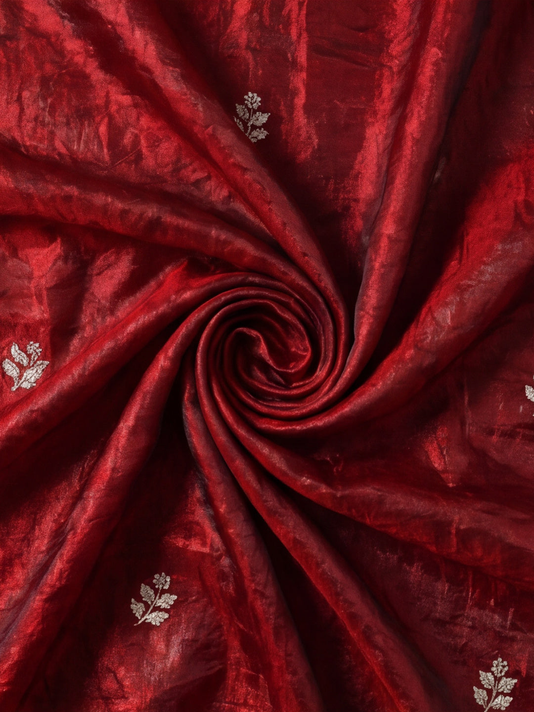 Embroidered Work Silk Saree With Unstitched Blouse Piece