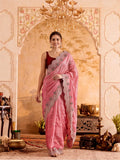 Embroidered Work Art Silk Saree With Unstitched Blouse Piece
