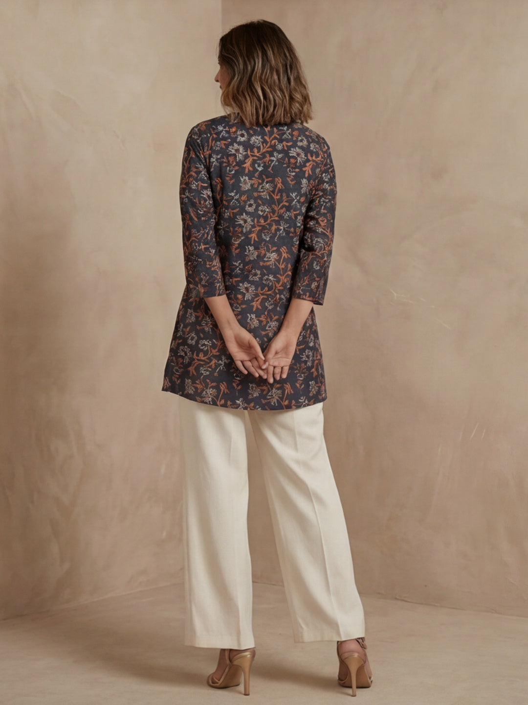 Printed Cotton Round Neck Kurti
