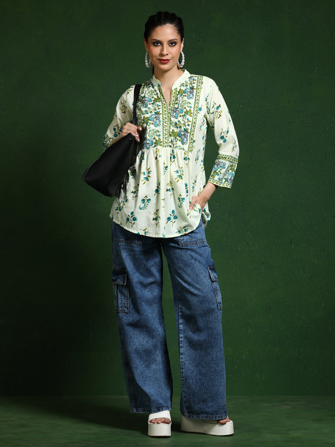 Floral Printed A-Line top