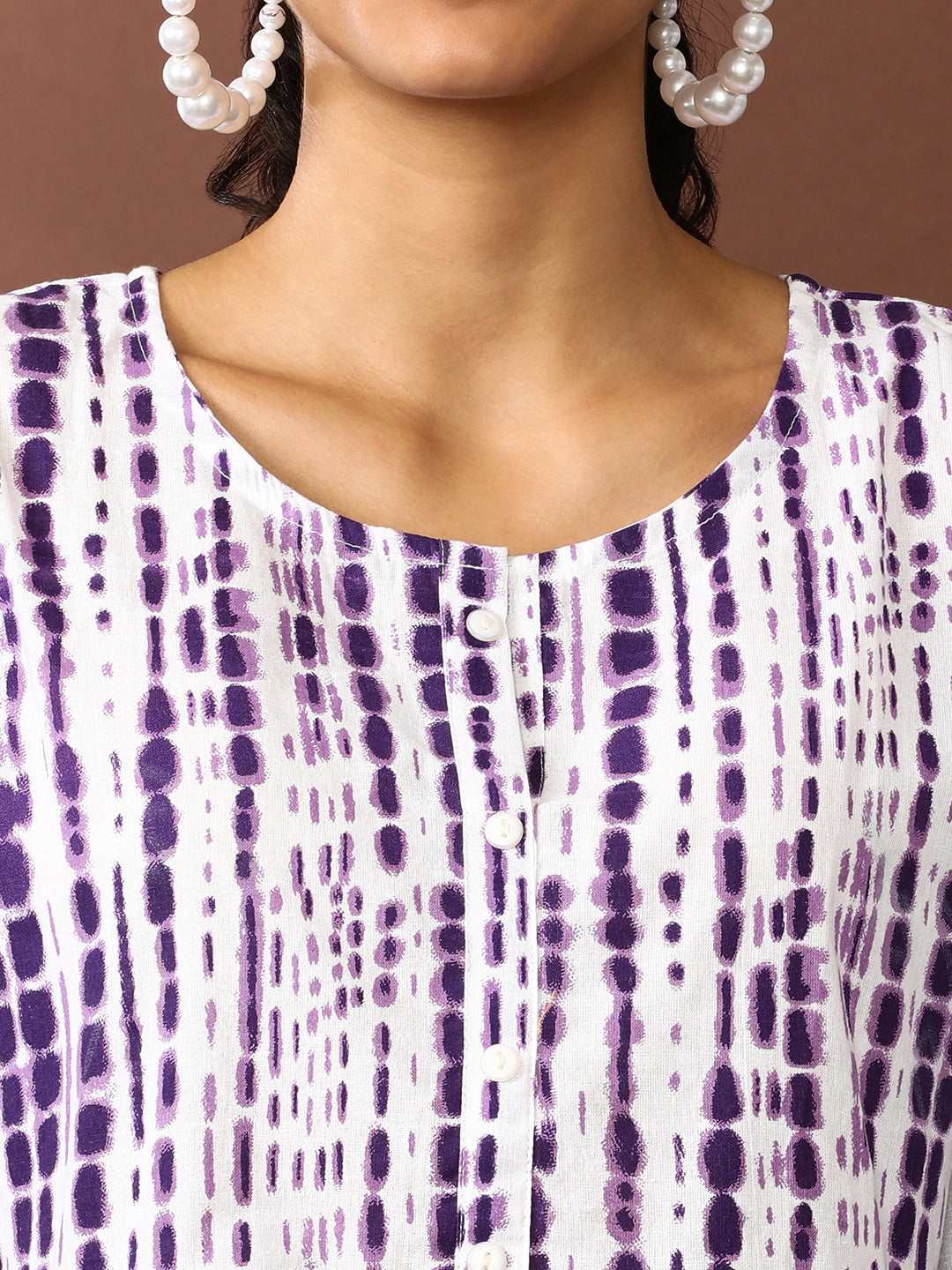 Textured Dyed A-Line Tiered Ethnic Dress