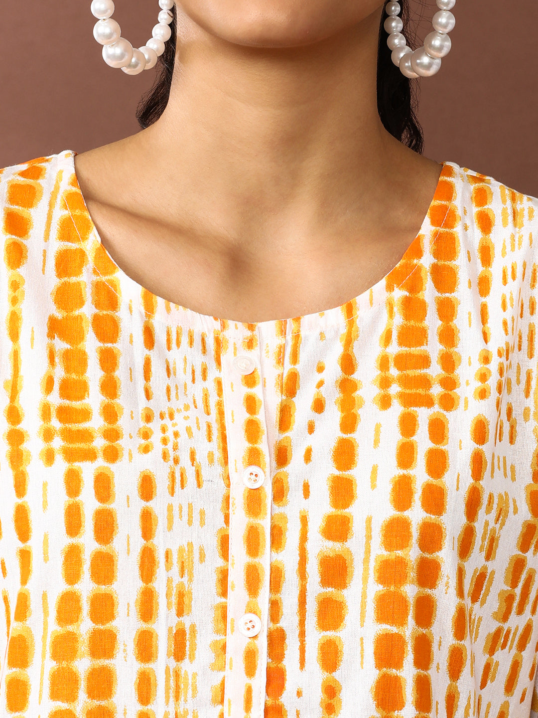 Textured Dyed A-Line Tiered Ethnic Dress