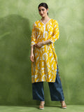 Floral Printed Straight Kurta