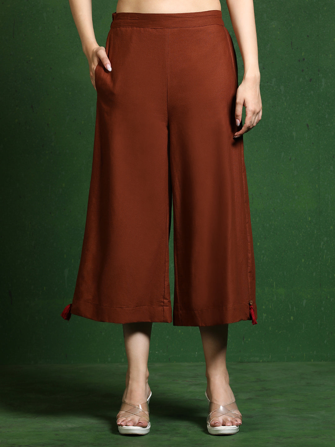 Pure cotton Solid kurta sets with palazzo