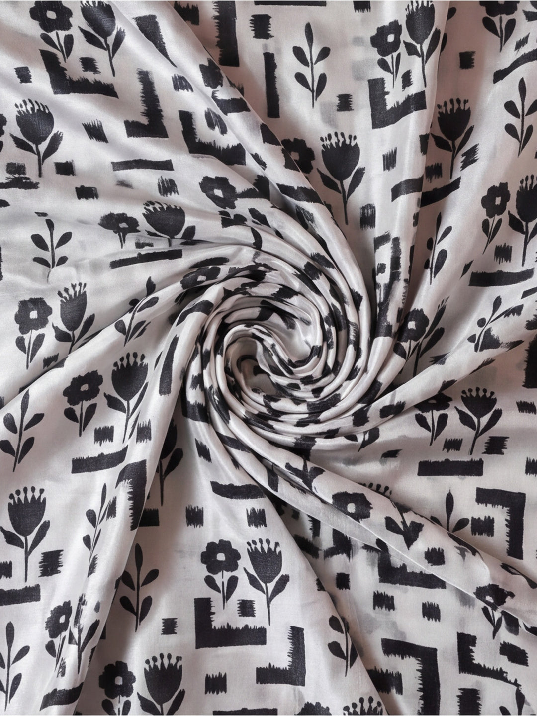 Trending Printed Chinon Ready To Wear Saree With Unstitched Blouse