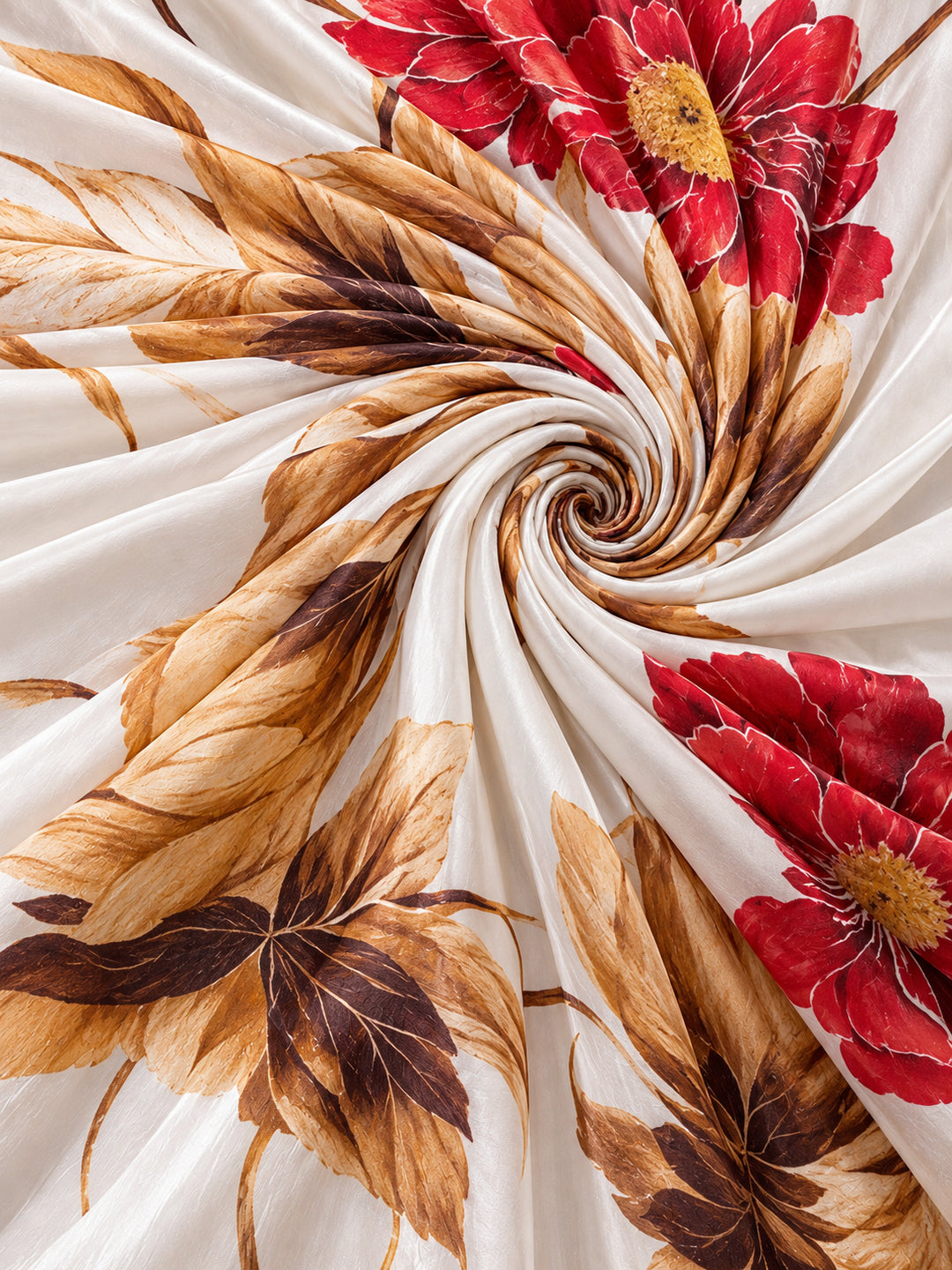 Beautiful Printed Chinon Ready To Wear Saree With Unstitched Blouse