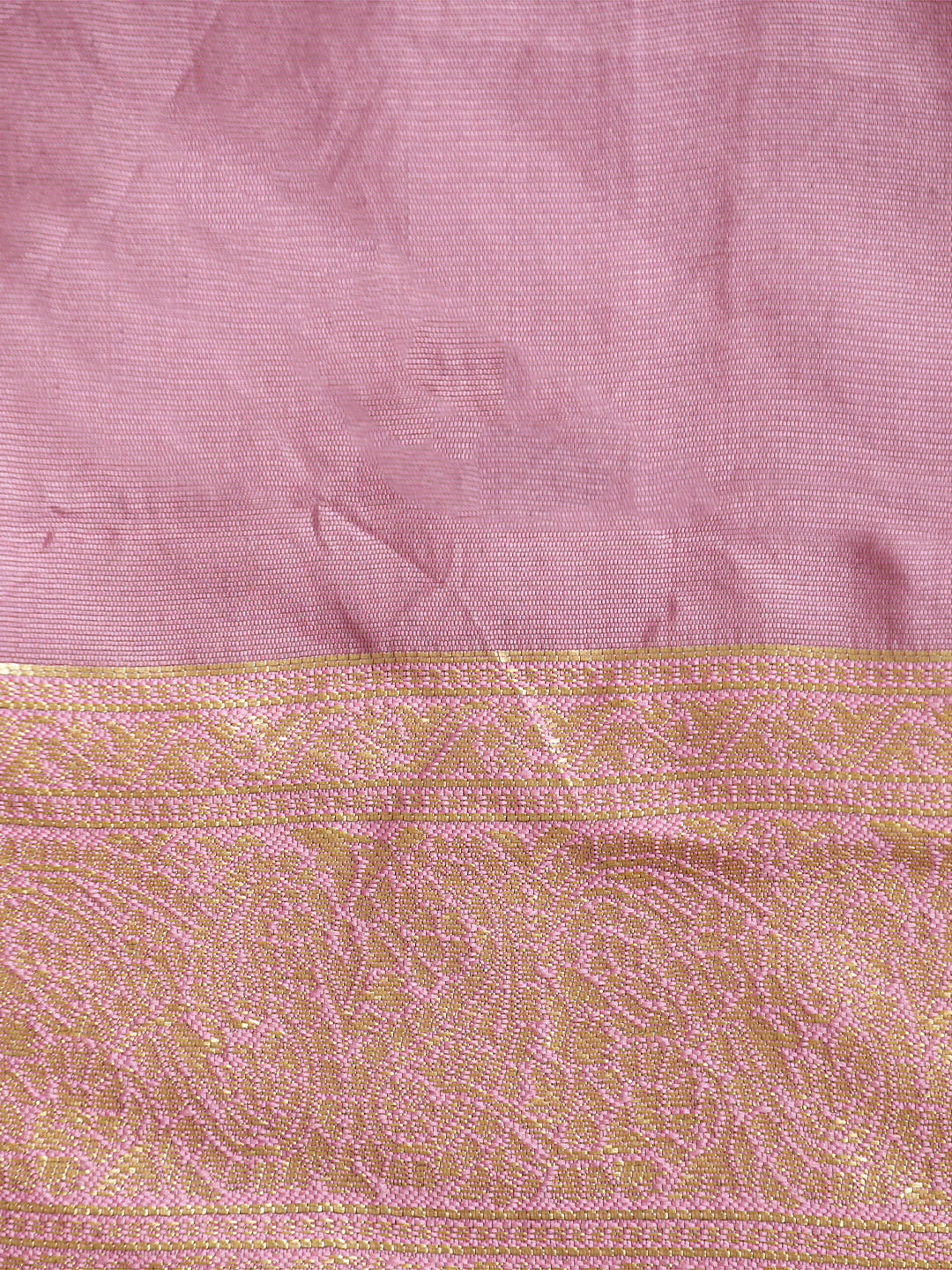 Zari Woven Design Heavy Pink Banarasi Saree