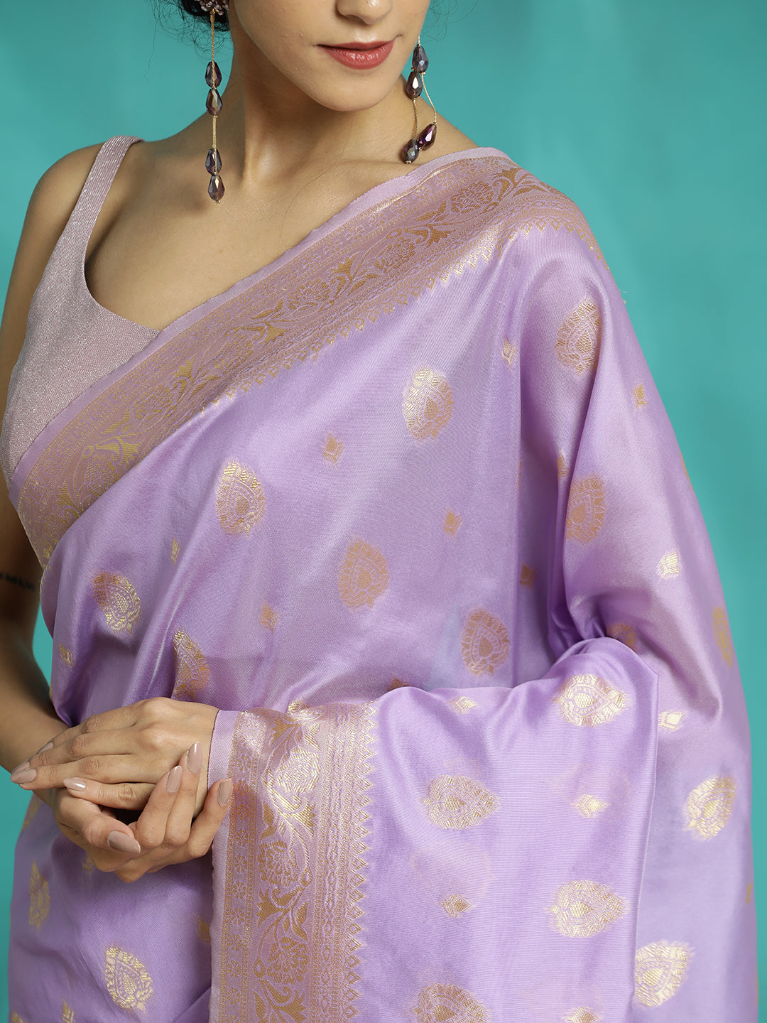 Zari Woven Party Wear Banarasi Saree