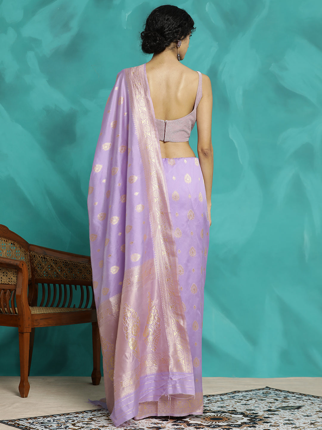 Zari Woven Party Wear Banarasi Saree