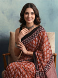 Floral Pure Cotton Saree with Unstiched Blouse