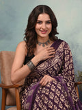 Floral Pure Cotton Saree with Unstiched Blouse
