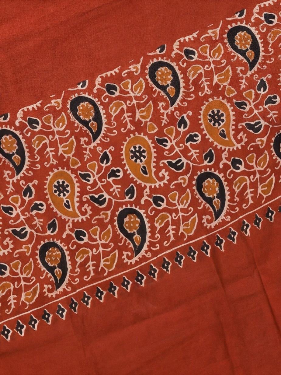 Floral Pure Cotton Saree with Unstiched Blouse