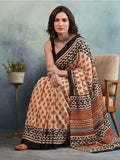 Floral Pure Cotton Saree with Unstiched Blouse