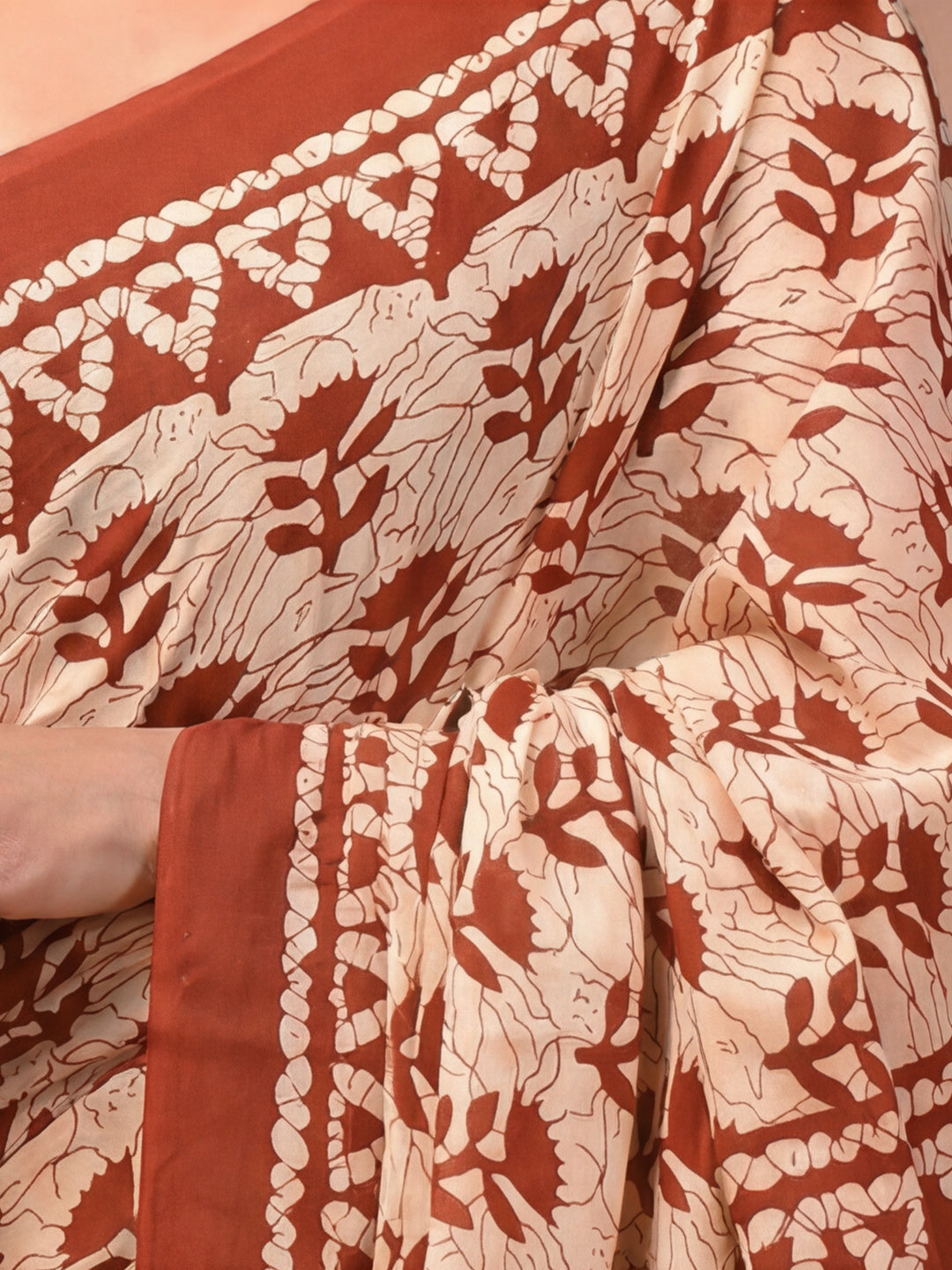 Floral Pure Cotton Saree with Unstiched Blouse