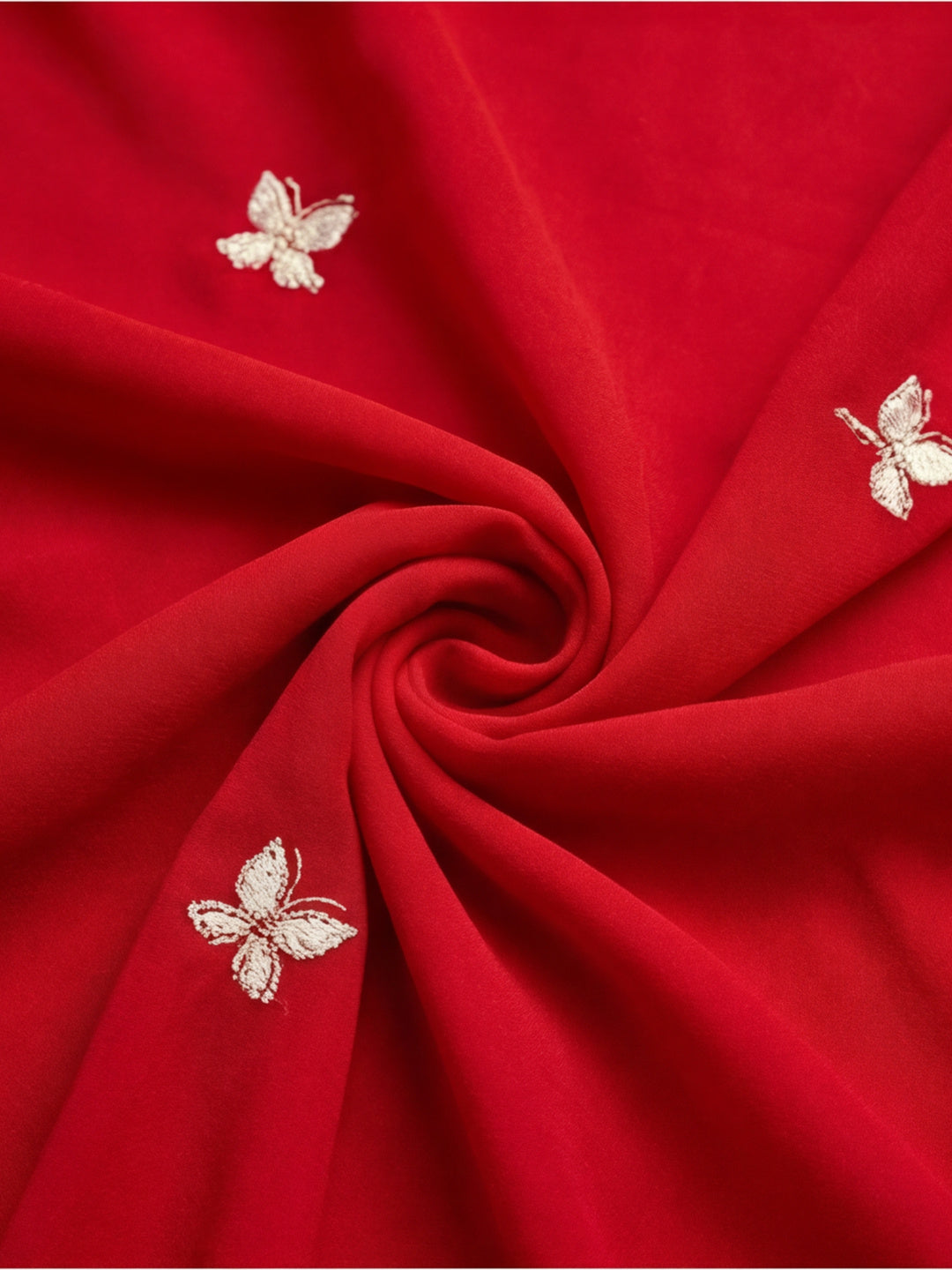 Floral Pure Georgette Saree with Unstiched Blouse