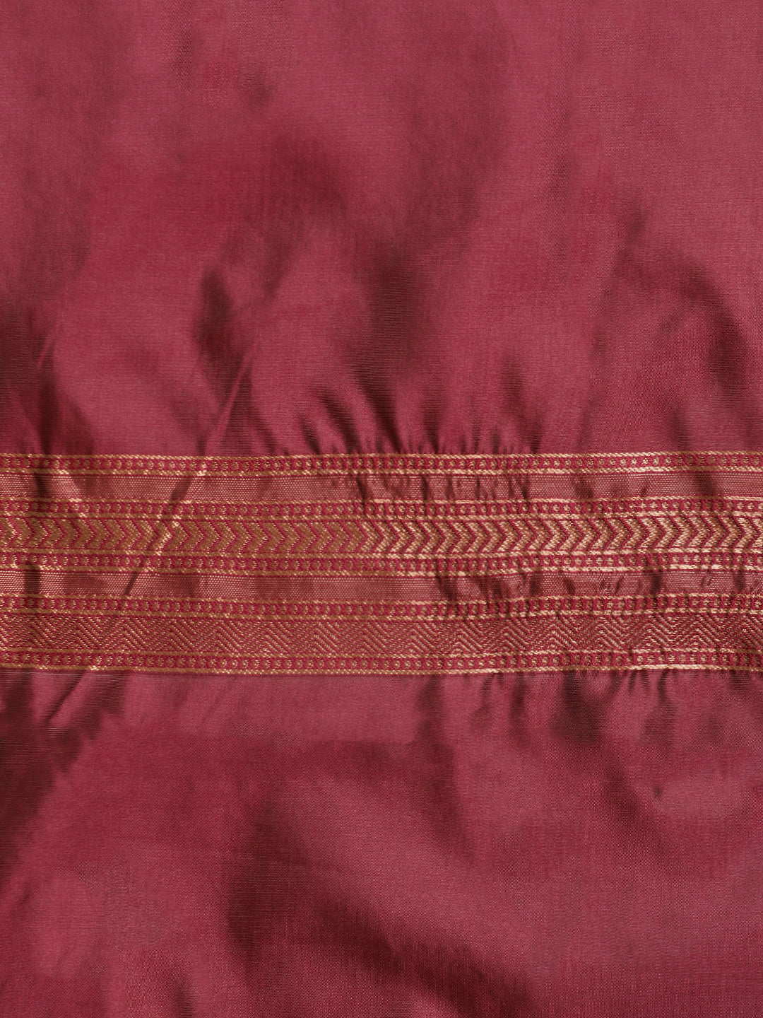 Burgundy Heavy Zari Woven Banarasi Saree