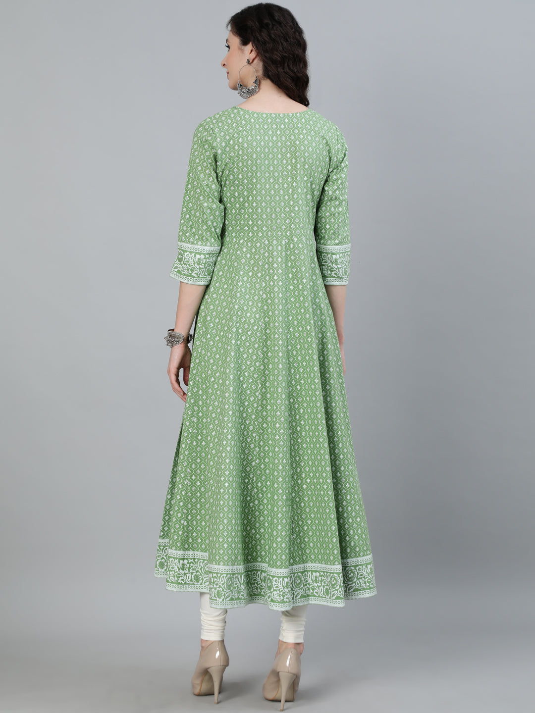 embroidered anarkali kurta for women