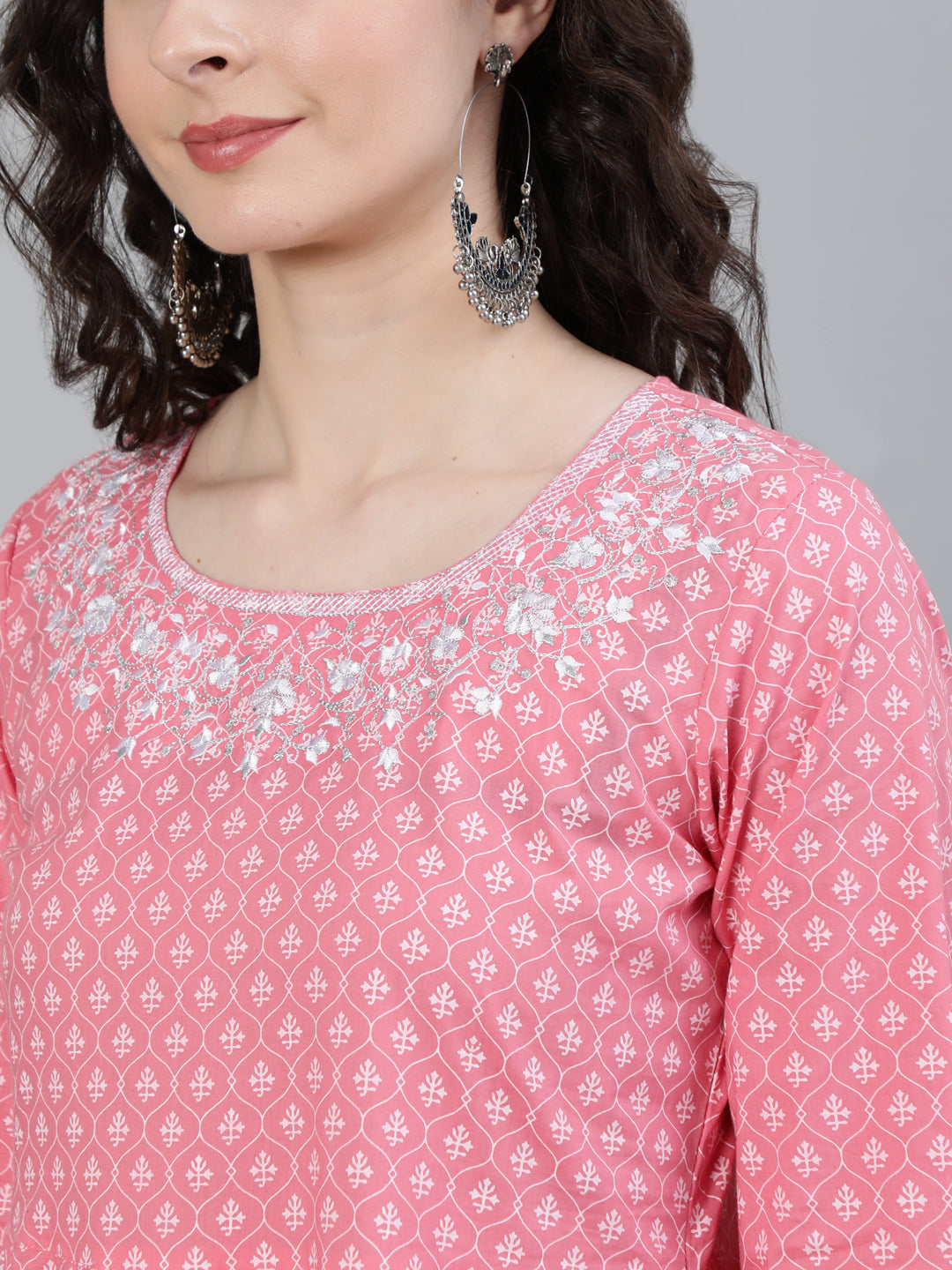 best printed pink kurta online