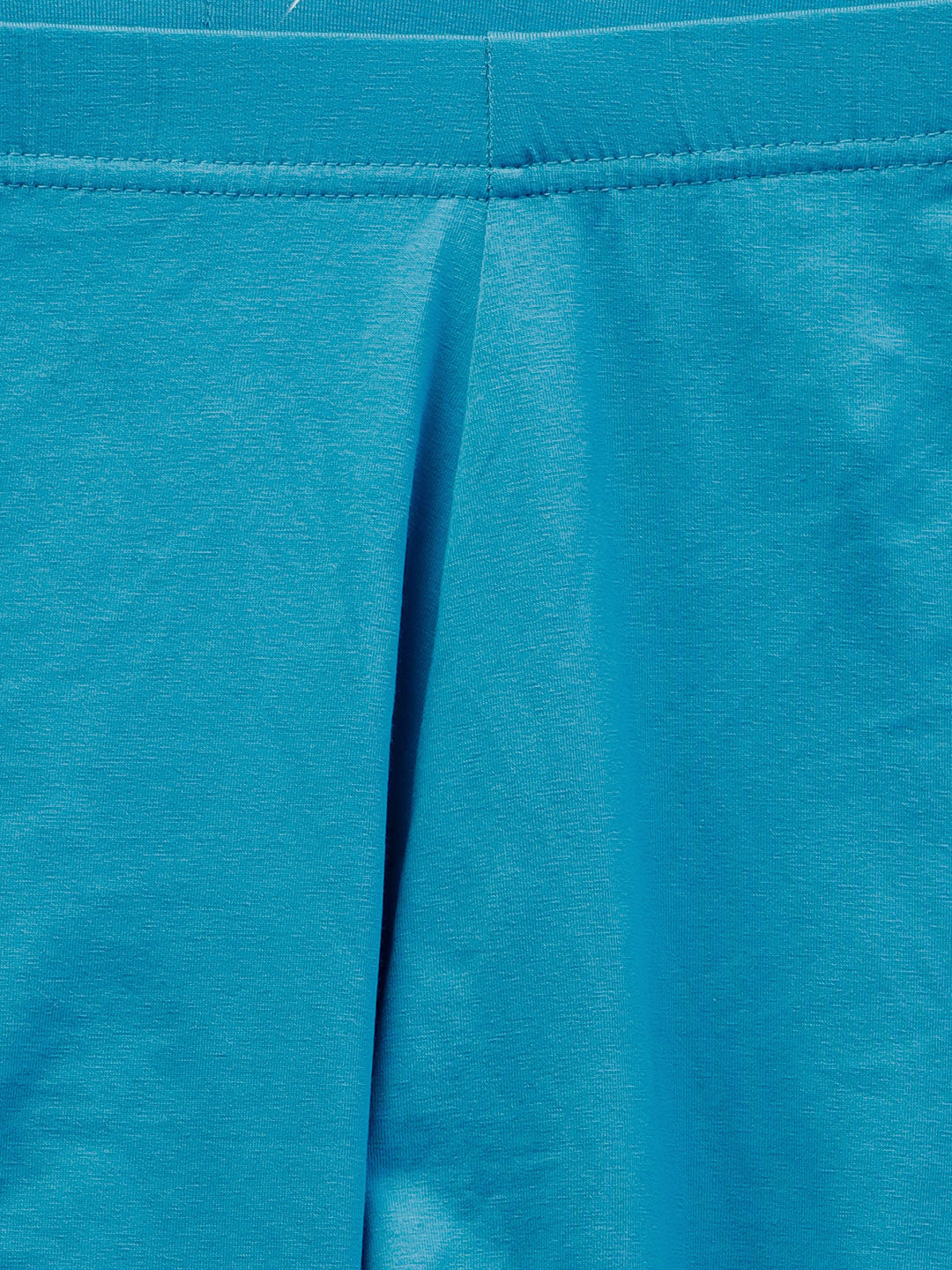 Turquoise Solid Cotton Lycra Leggings