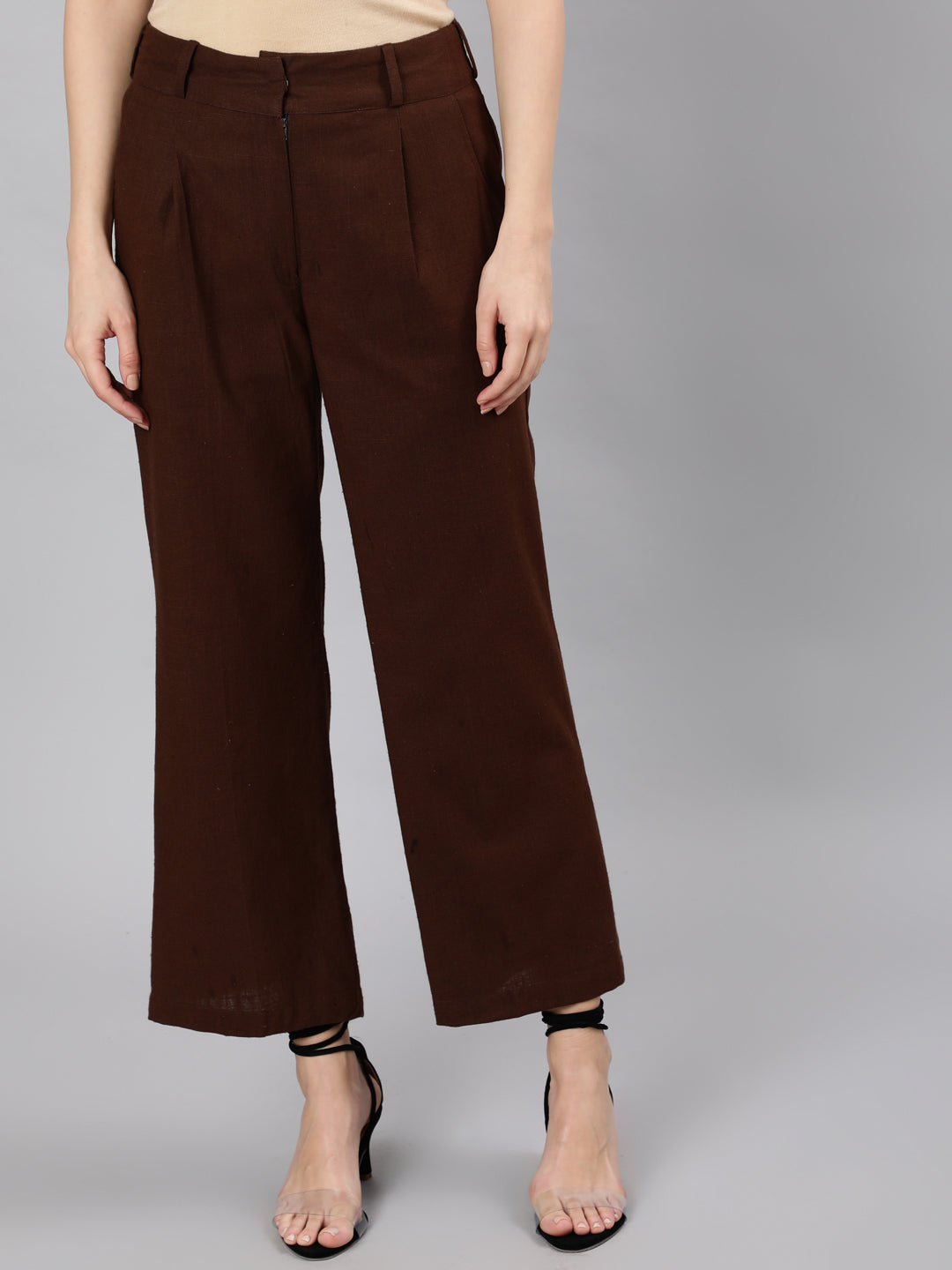 Women's Pants by Express Editor for tall woman 12R Low rise Flare RN 55825  Brown