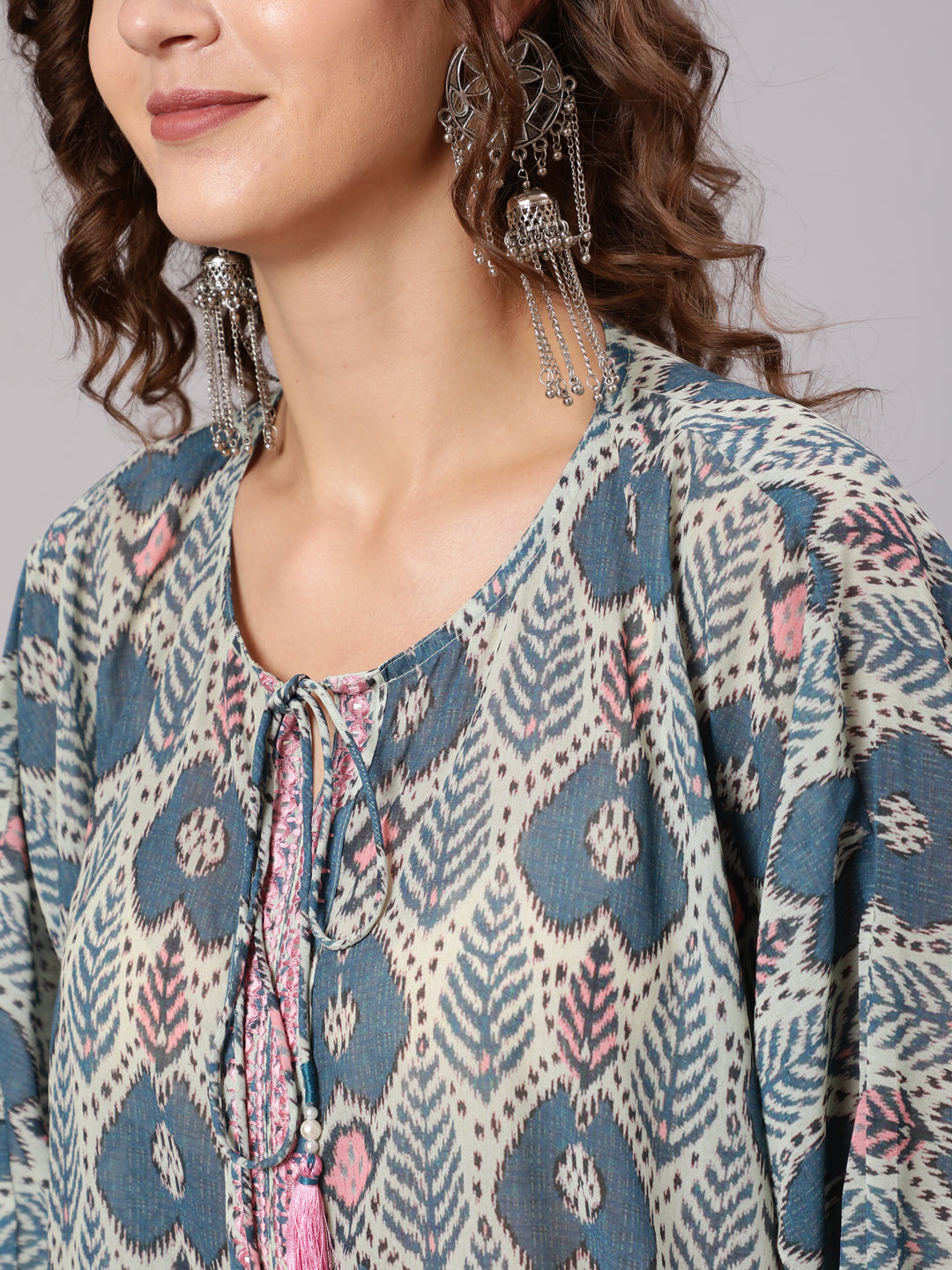 Printed Womenswear Ethnic Kaftan Kurta