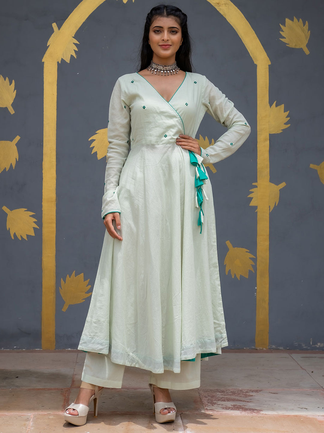 Floor shops length anarkali kurti